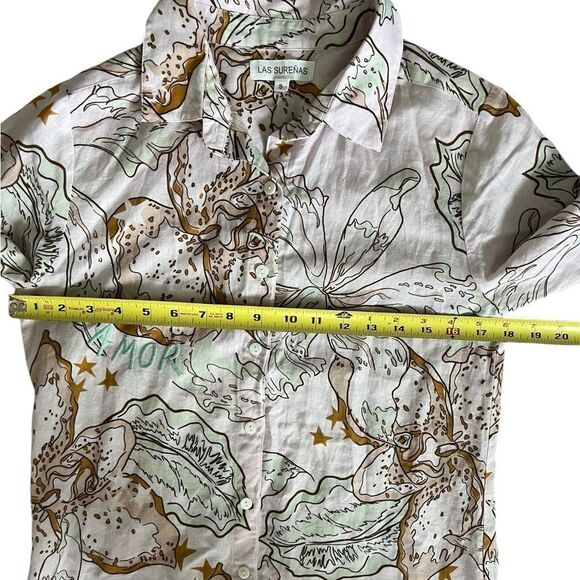 Las Surenas x Tuckernuck Amor Green tunic dress size small - Picture 11 of 17